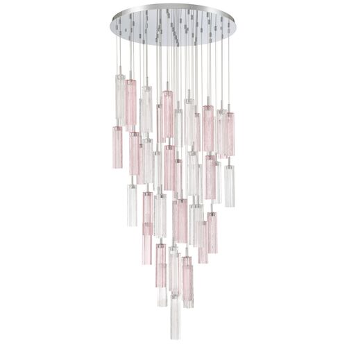 Addis 36" Integrated LED Multi-Light Pendant, Polished Chrome Addis 36" Integrated LED Multi-Light Pendant, Polished Chrome