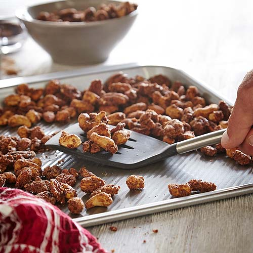 You can make these nuts up to two days ahead of time—but once they’re made, it will take all your willpower not to eat them immediately.
