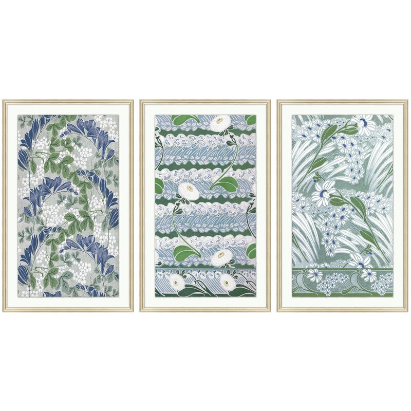 VIntage Pattern 1-3 Triptych