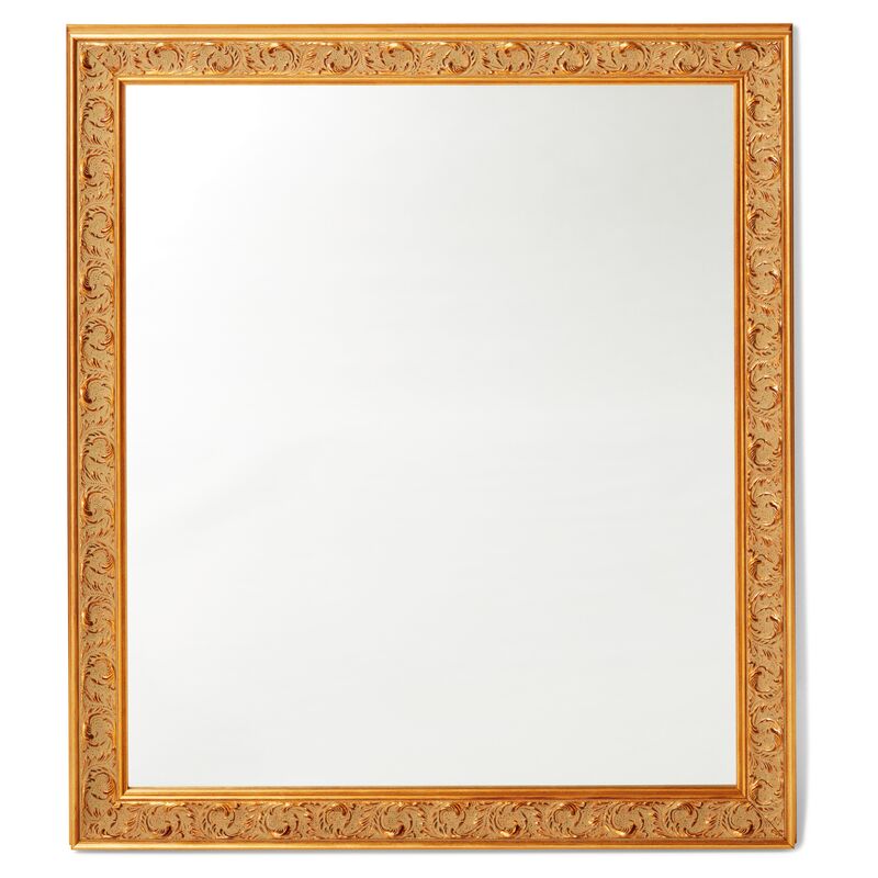 Kitson Wall Mirror, Gold/Brown