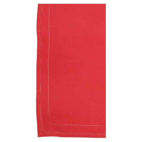 S/4 Cotone Double-Stitched Napkins, Red~P77580700