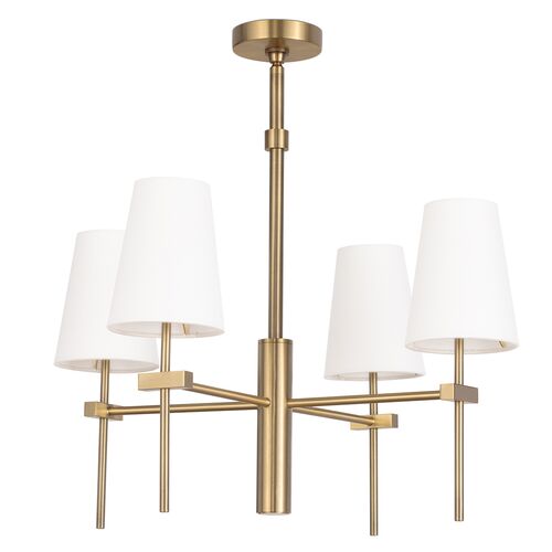 Southern Living Toni Chandelier, Brass