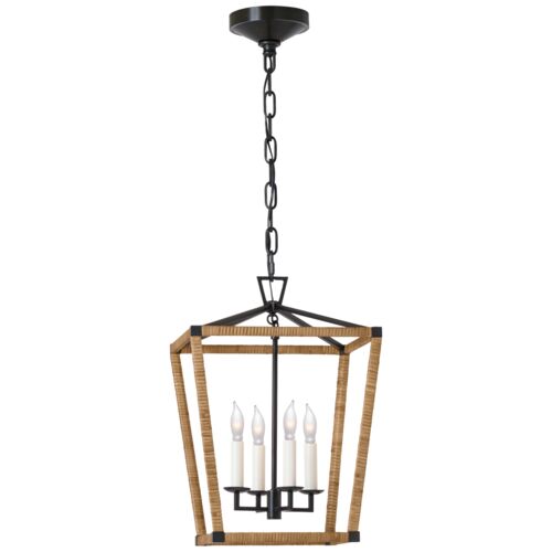 Darlana Rattan Wrapped Lantern