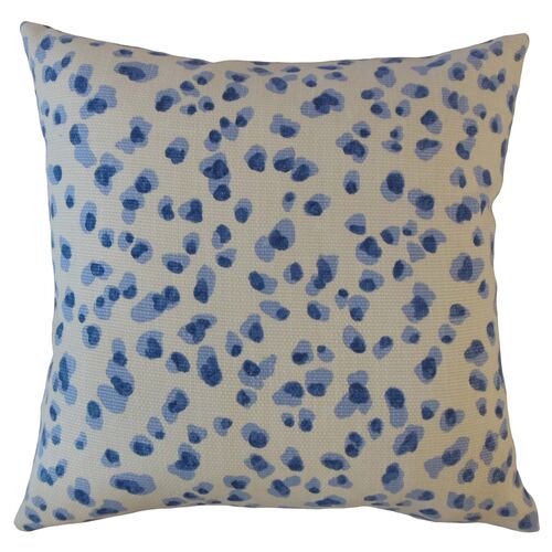 Snow Leopard Pillow, Blue~P77563612