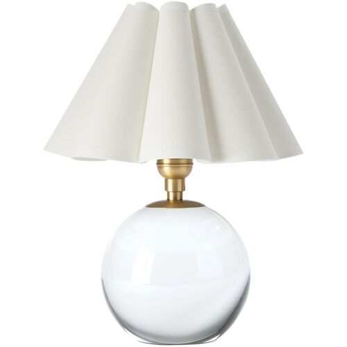 Giorgio Mini Crystal Scallop Shade Table Lamp