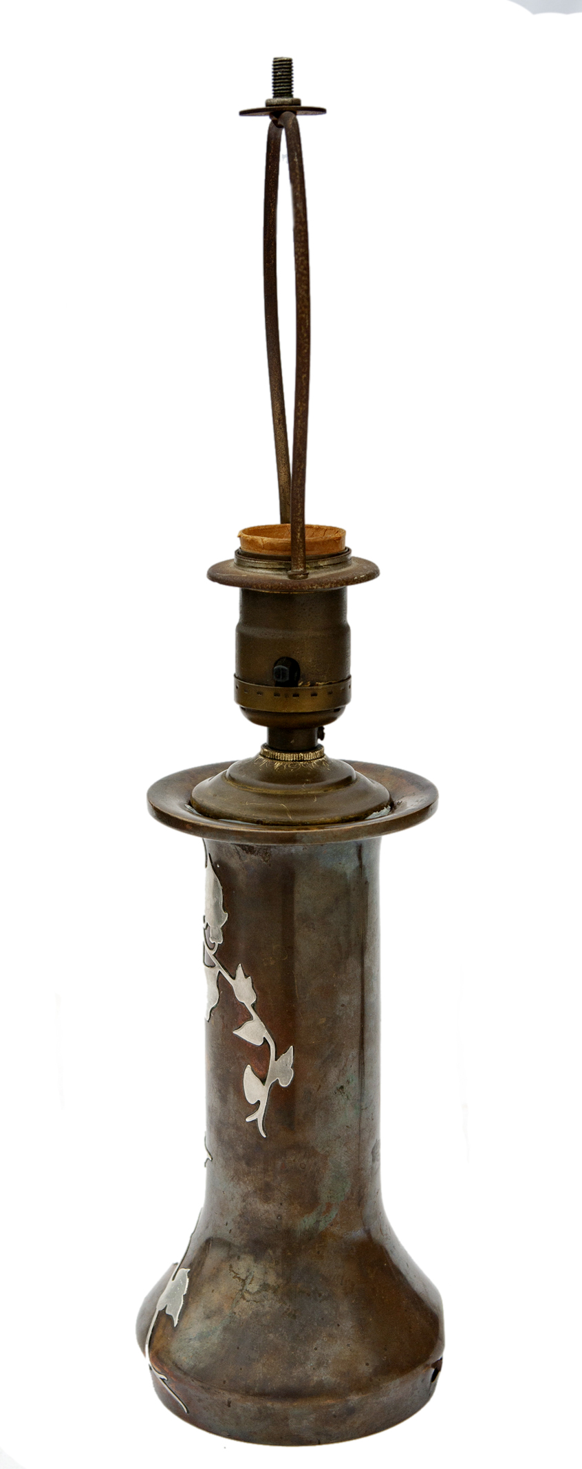Heintz Bronze & Sterling Silver Lamp~P77674031
