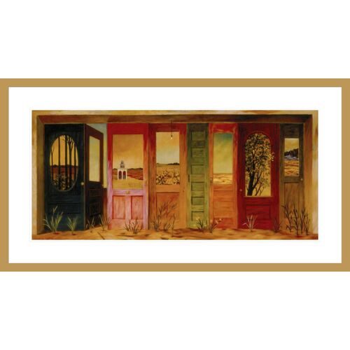 Entrance with Light Bulb by Philip C. Curtis Framed Print
