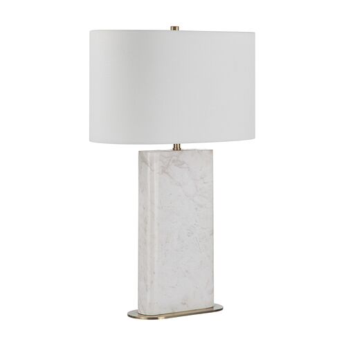 Altheon Marble Table Lamp, Natural White