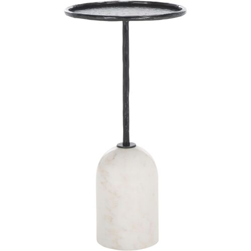 Aion Iron and Marble Drink Table