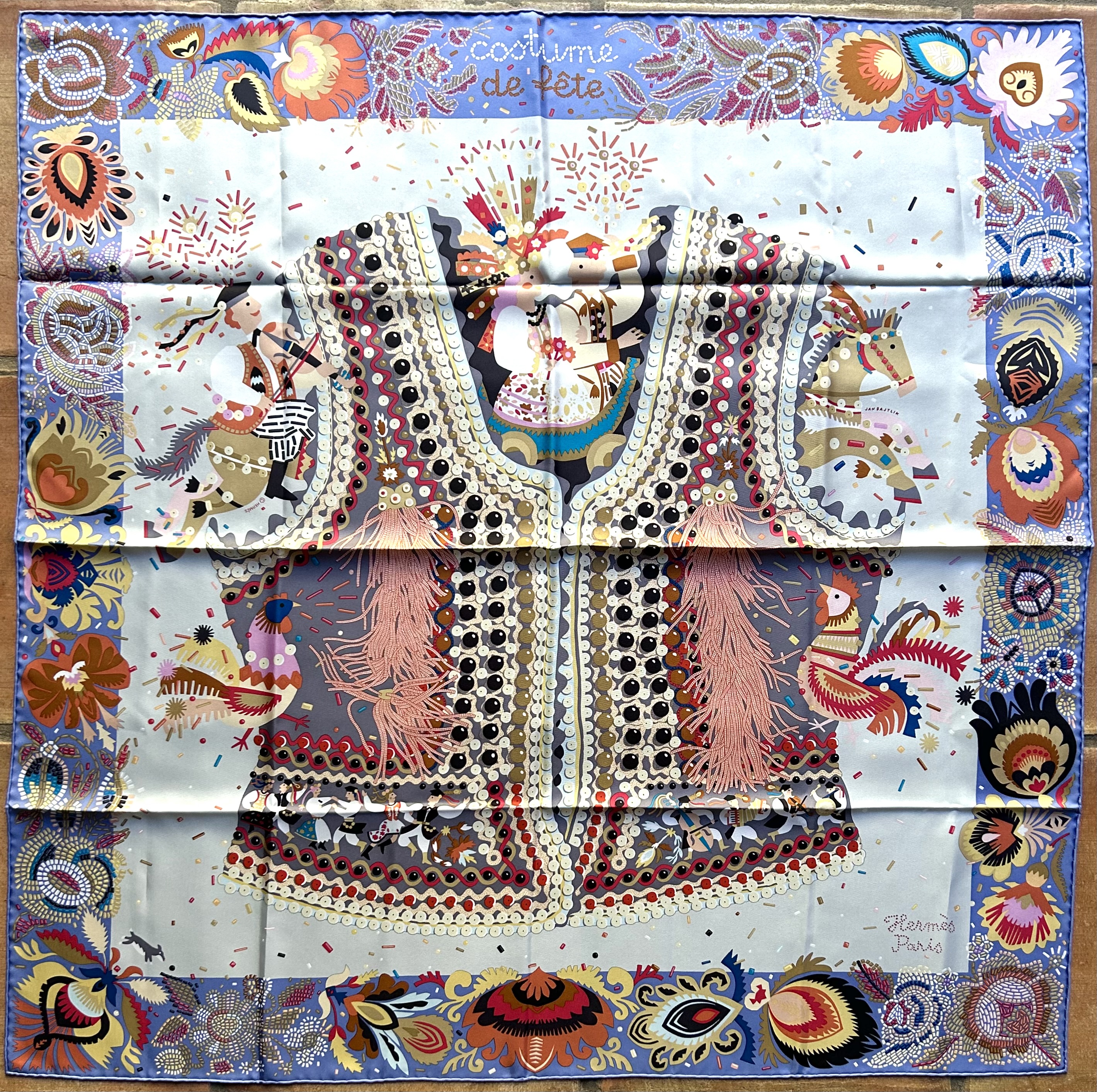 Hermès Costume de Fete Scarf Unworn Box~P77710290