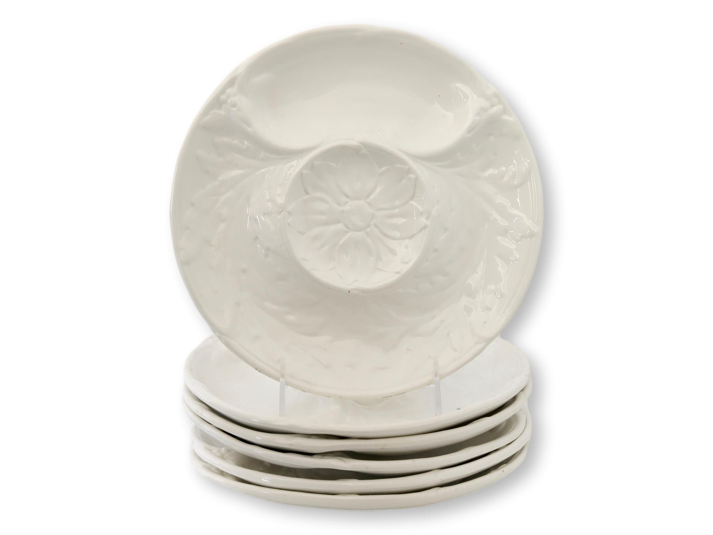French White Artichoke Plates, S/6~P77681669