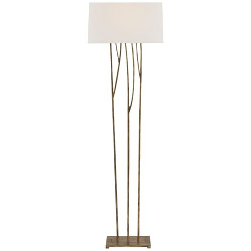Aspen Floor Lamp, Gilded Iron~P77160232
