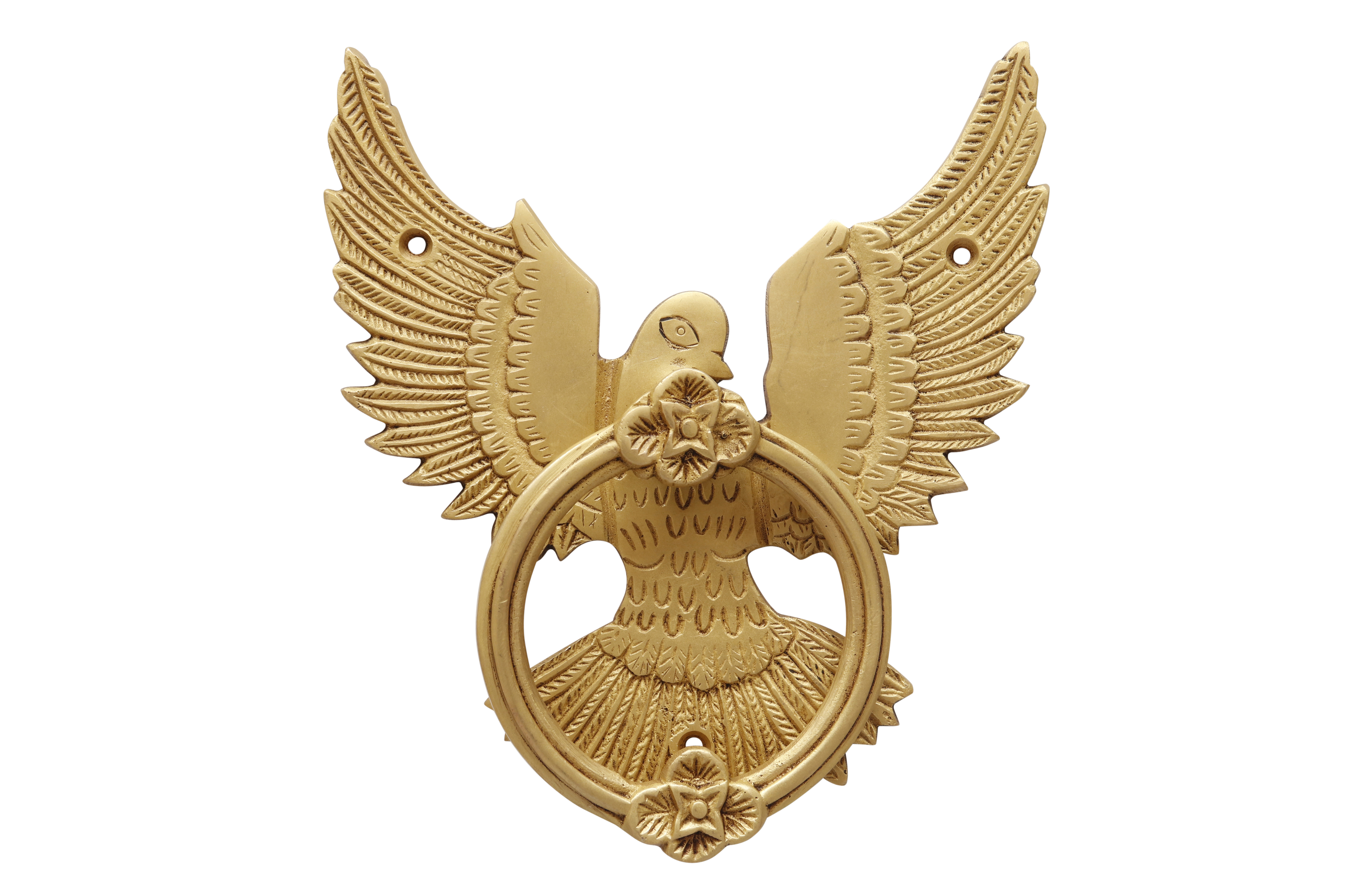 Gold Brass Dove Door Knocker~P77641381