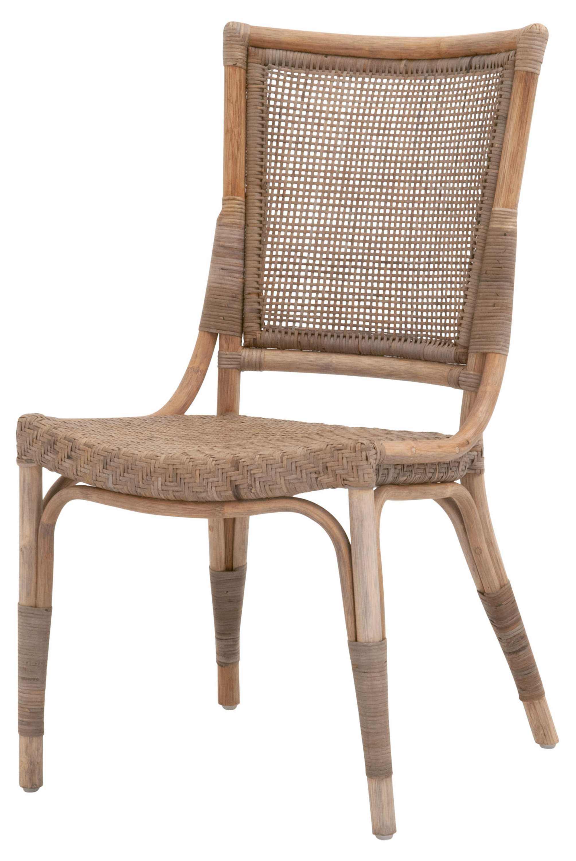 S/2 Torin Rattan Dining Chairs, Matte Gray S/2 Torin Rattan Dining Chairs, Matte Gray~P77656710