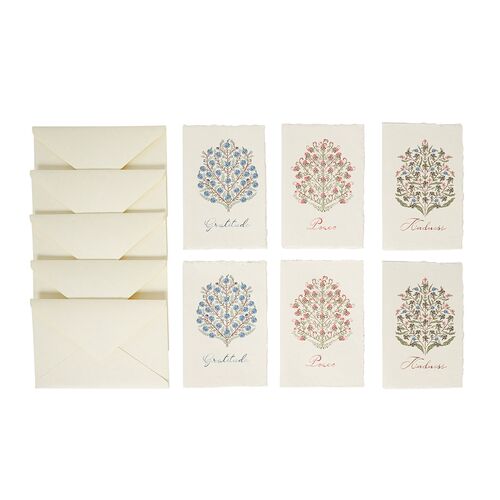 S/6 Villa Seville Note Cards, Multicolor