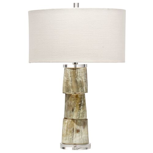 Stag Stacked Horn Table Lamp, Cream Stag Stacked Horn Table Lamp, Cream