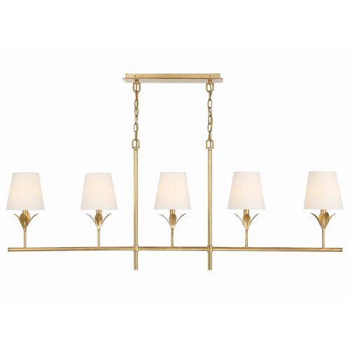 Broche 5 Light Linear Chandelier