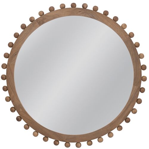 Anya Wall Mirror, Brown