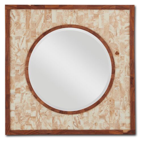 Serra Small Wall Mirror, Beige/Natural~P77655220