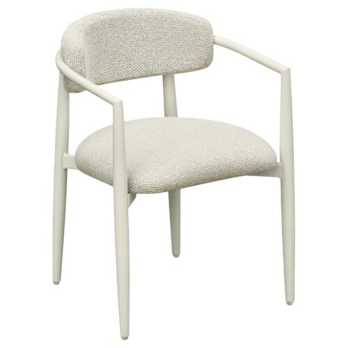 Fenley Outdoor Textured Dining Arm Chair