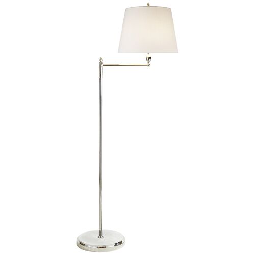 Paulo Floor Lamp, Polished Nickel~P77539342