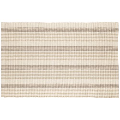Putney Stripe Handwoven Cotton Rug, Ivory Putney Stripe Handwoven Cotton Rug, Ivory