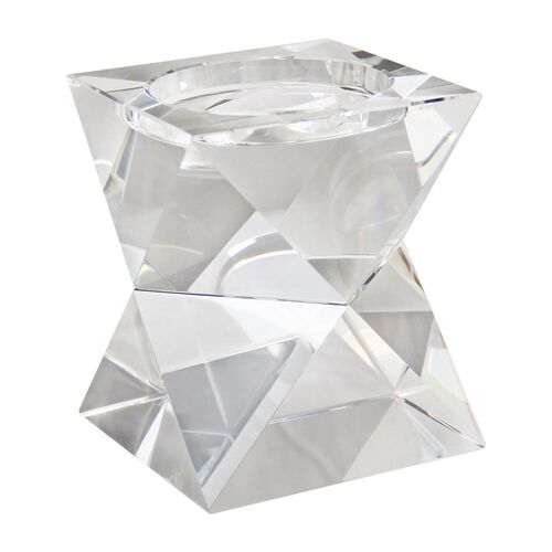 Loddie 4.5" Candleholder, Clear