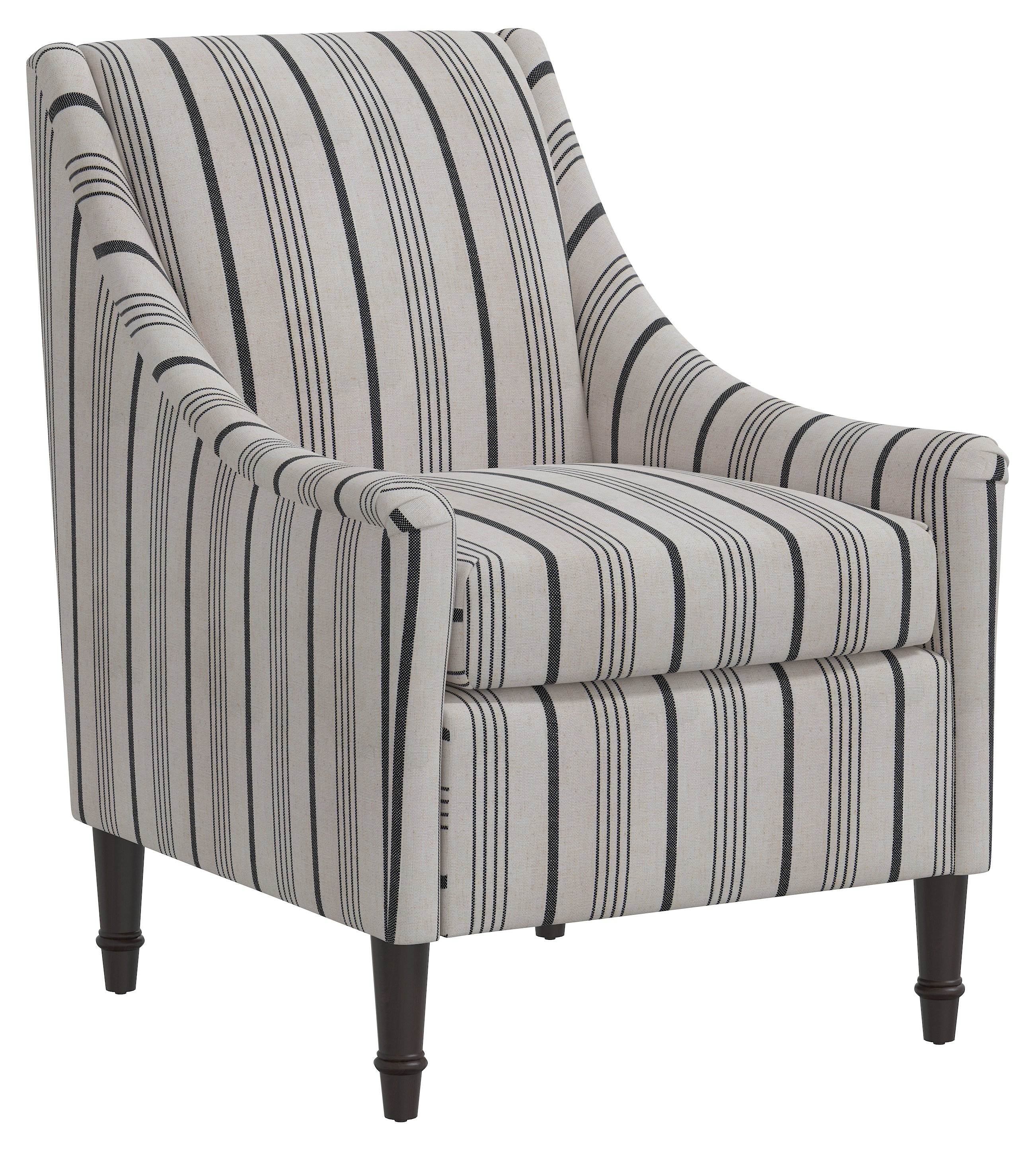 Holmes Alcot Stripe Accent Chair, Coal | One Kings Lane