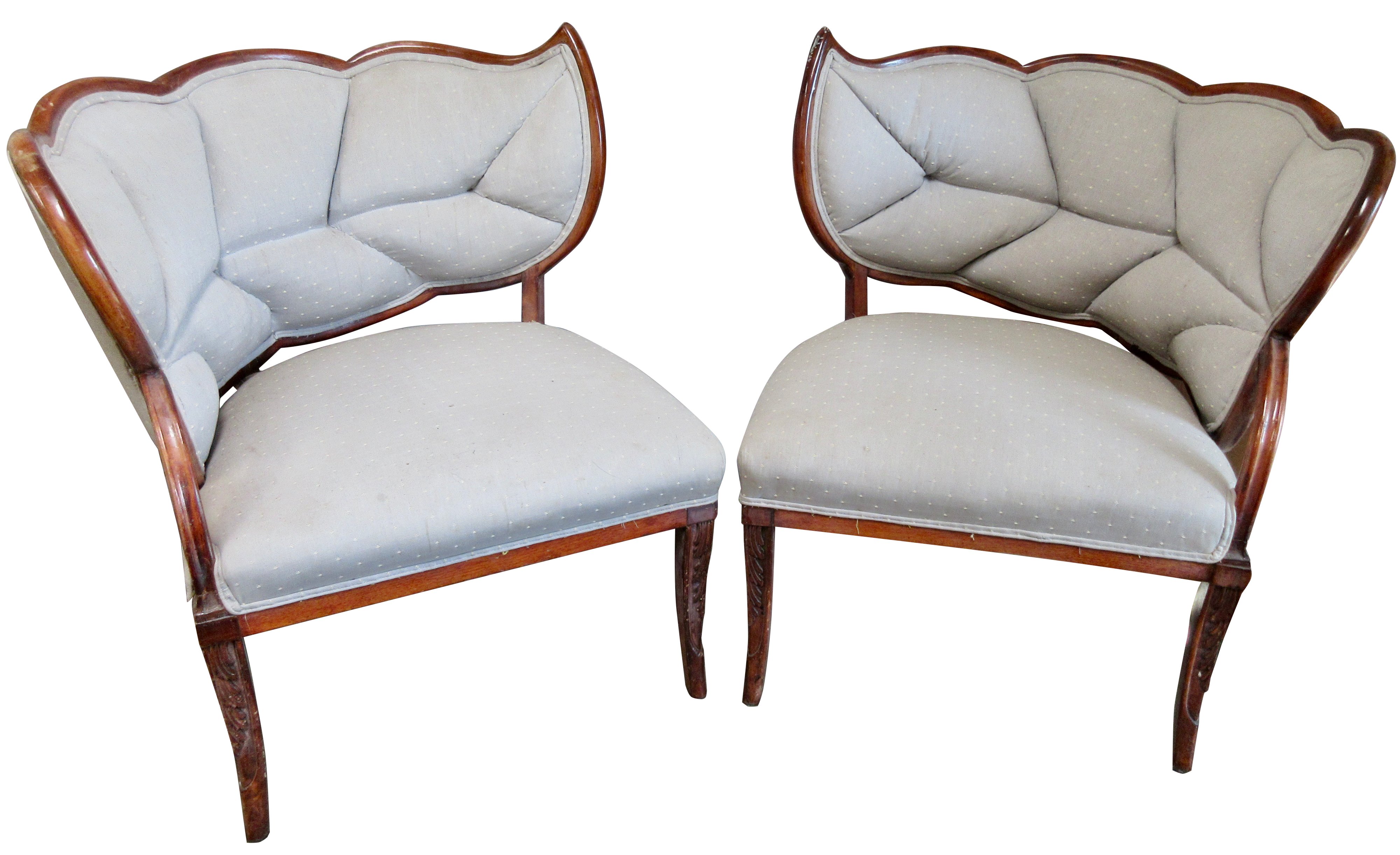 1940s Hollywood Regency Chairs, Pair~P77598975