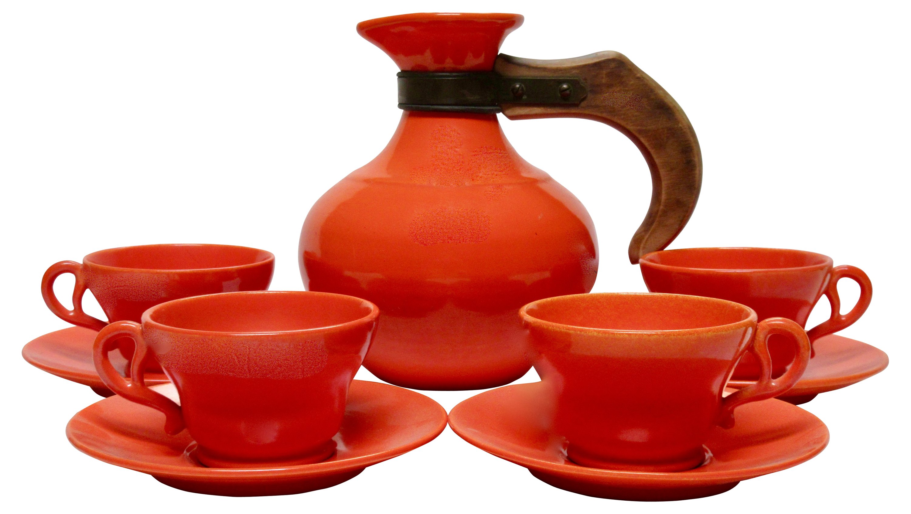 1930s California Pottery Coffee Set S/4~P77595628