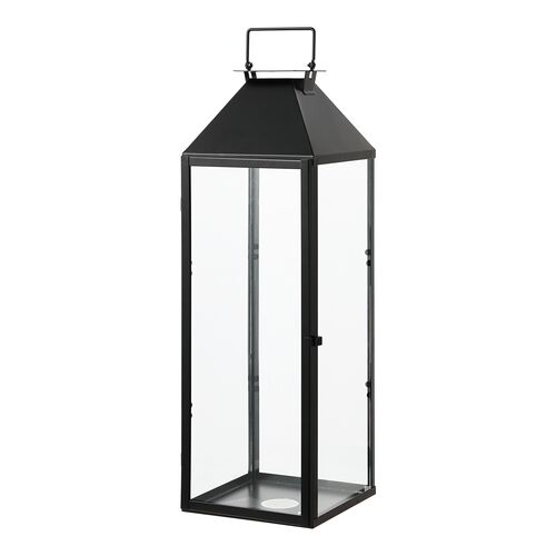 Cynder Outdoor Lantern, Black