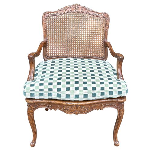 Louis XV Style Antique Caned Armchair~P77624987