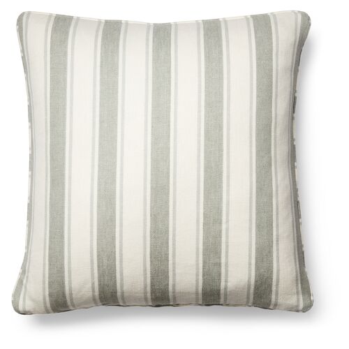 Hove Pillow, Sage/White Linen~P77446850