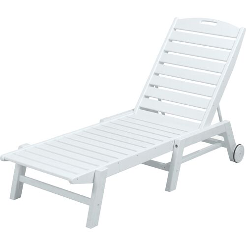 Goodwin Outdoor Chaise, White~P43439409