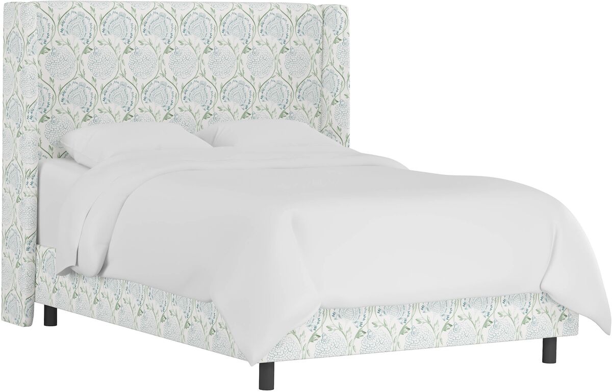 Wingback single online bed