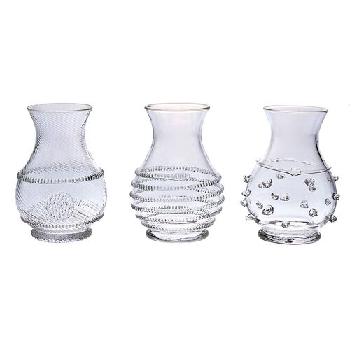 Asst. of 3 Mini Vases, Clear~P77374409