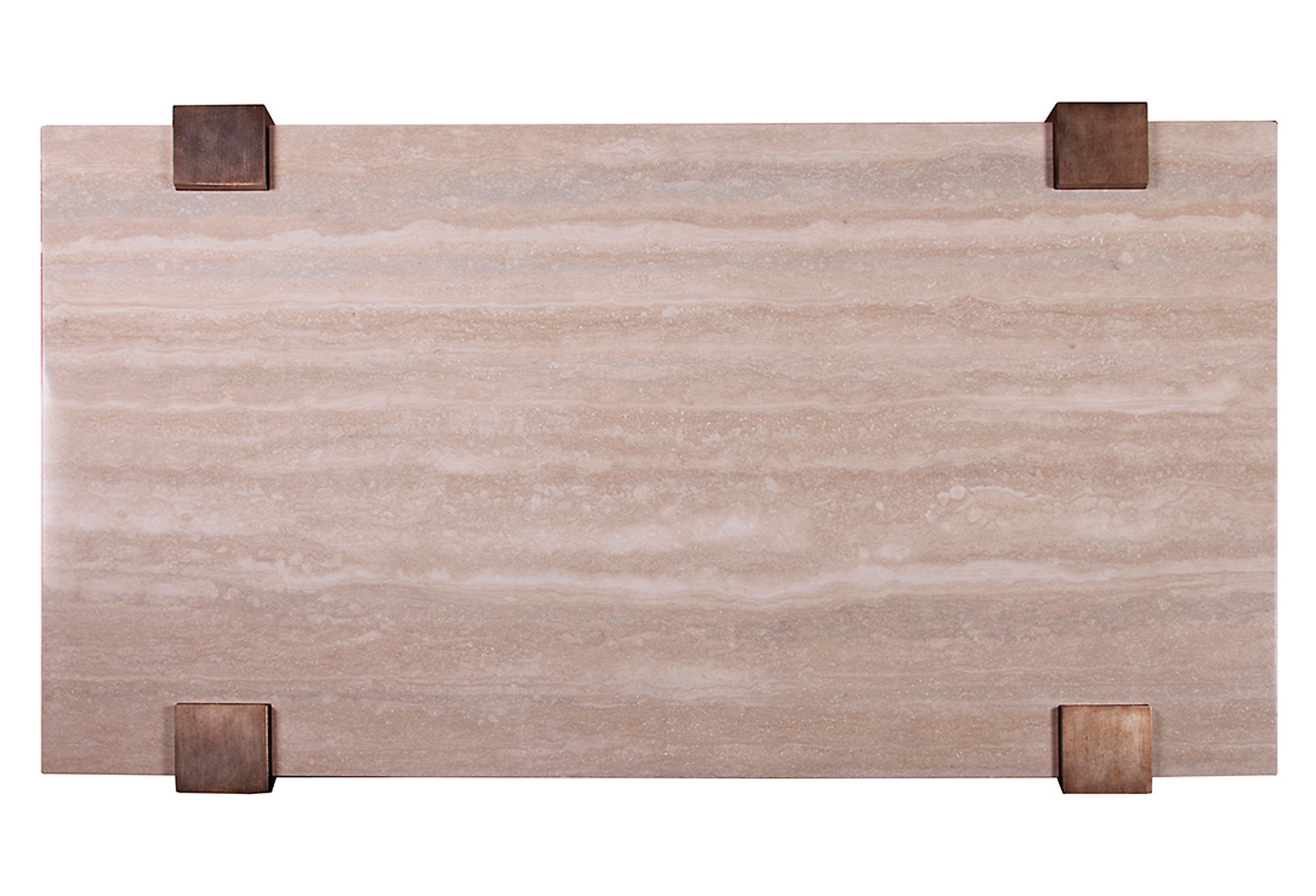Impresario Coffee Table - Modern Mahogany & Stone