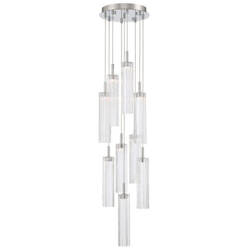 Addis 12" Integrated LED Multi-Light Pendant, Polished Chrome Addis 12" Integrated LED Multi-Light Pendant, Polished Chrome