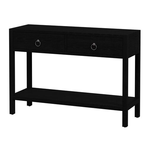 Sully 2-Drawer Console Table w/ Lower Open Shelf