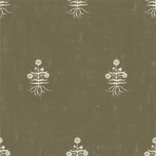 Lauren Liess, Small Chicory Woodcut Wallpaper
