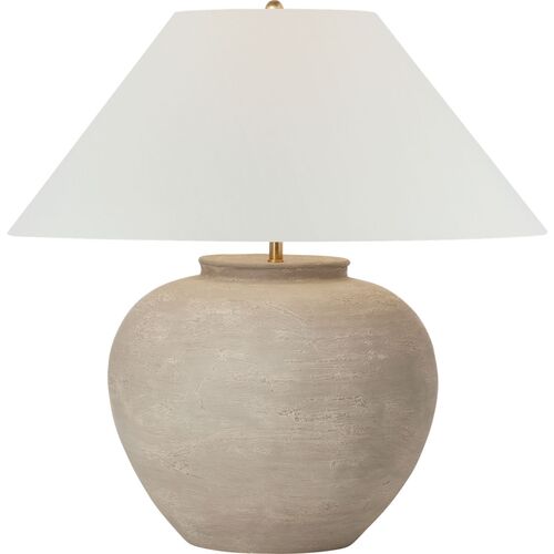 Casey Medium Table Lamp, Silt Grey Ceramic