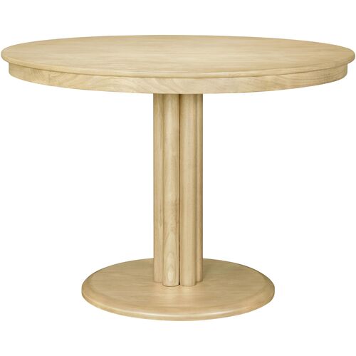 Arista 42" Round Wooden Dining Table, Natural Arista 42" Round Wooden Dining Table, Natural