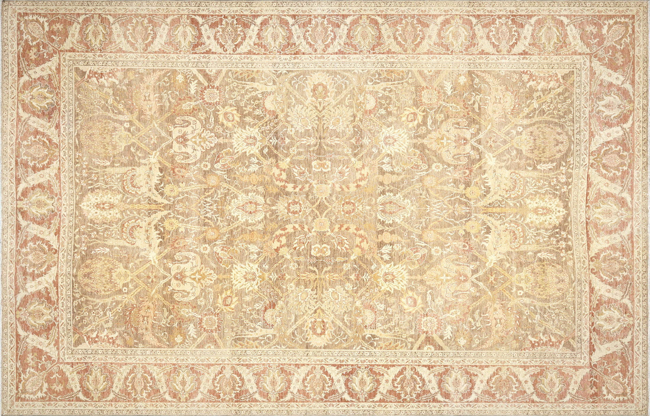 1960s Turkish Oushak Rug -9'10"x15'1"