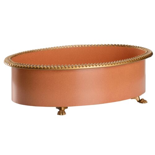Pie Crust Oval Cachepot