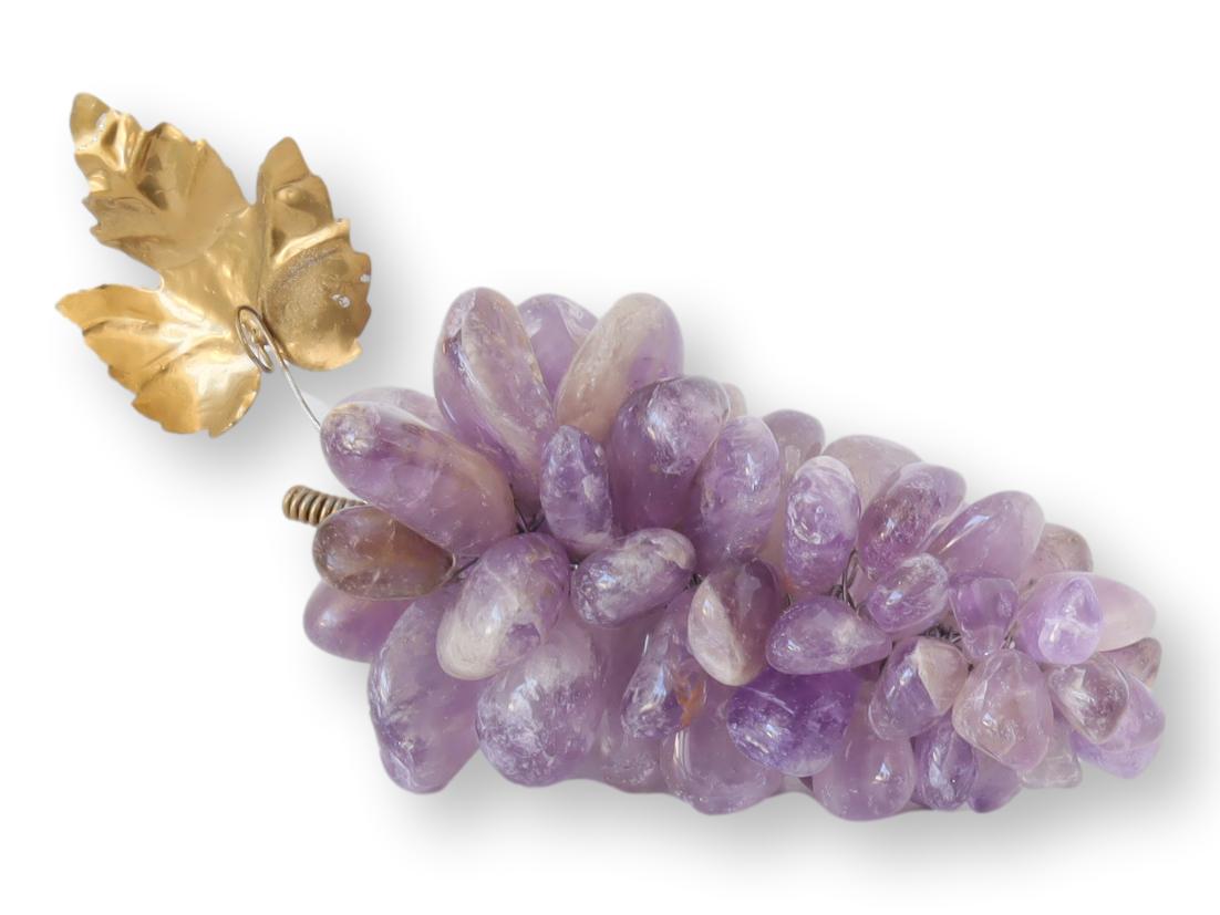 Semi-Precious Stone Amethyst Grapes~P77672468