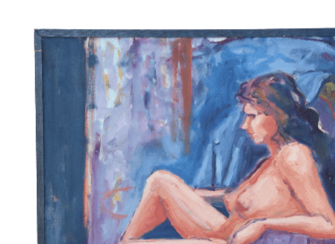 Reclining Woman Nude Portrait Painting~P77673344