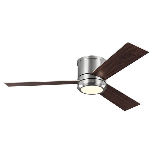 Clarity LED Ceiling Fan, Brushed Steel~P77495000