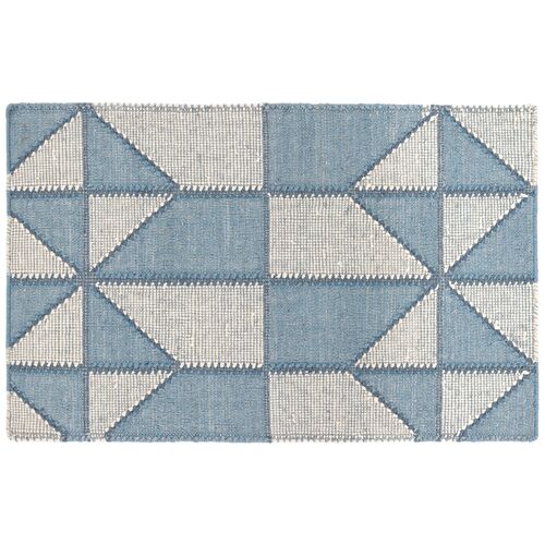 Ojai Handwoven Rug, Blue