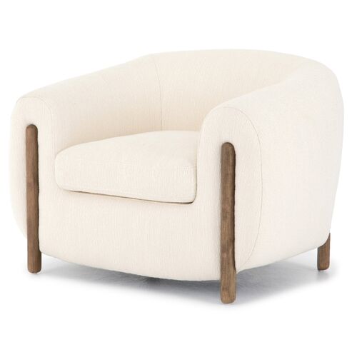 Renee Performance Accent Chair, Ivory~P77595384