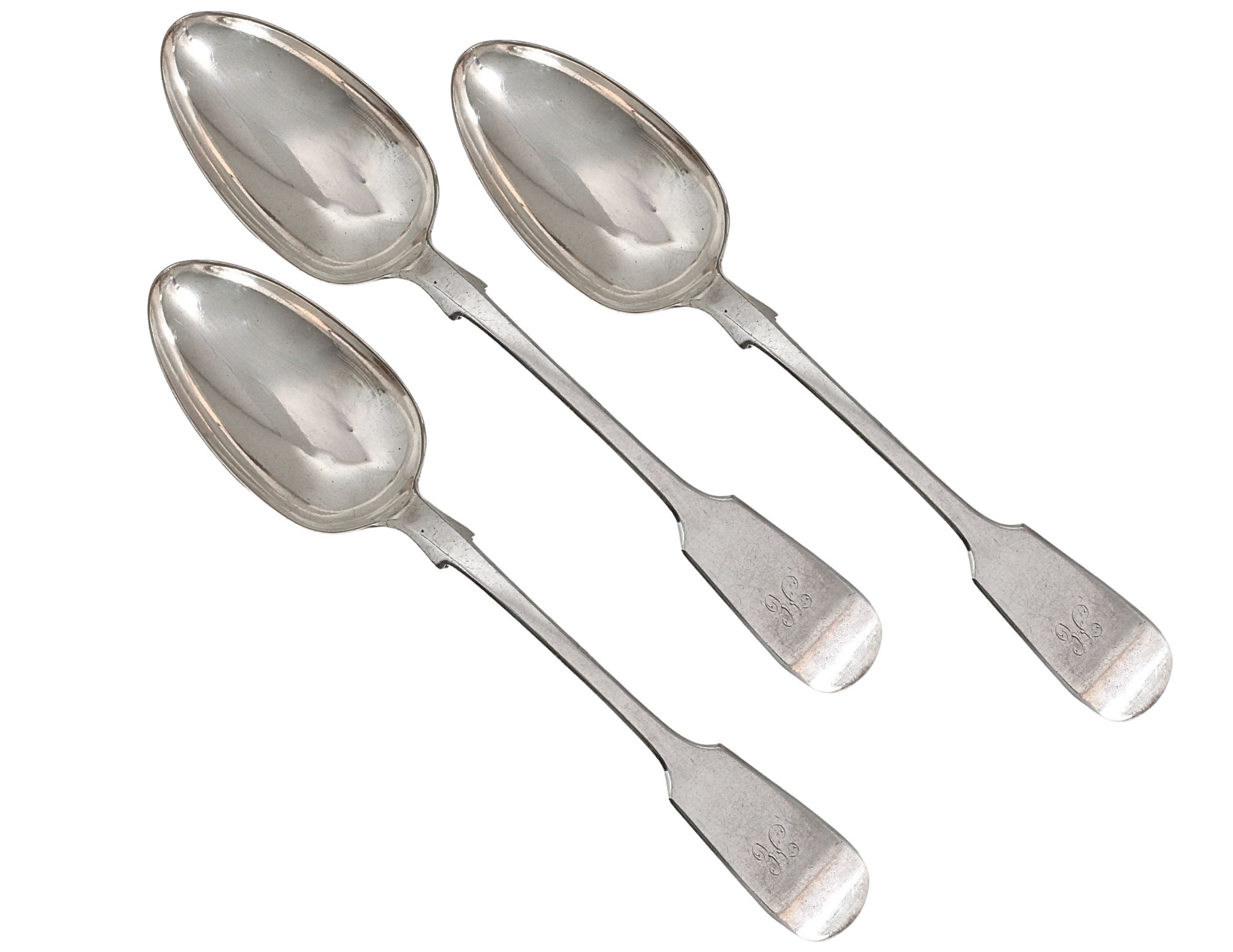 English Fiddle Pattern Serving Spoons~P77702116